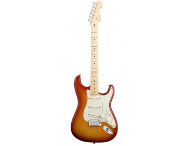 Fender American Deluxe Strat Ash. Maple Fretboard. Aged Cherry Sunburst 