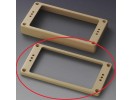 Schaller Pickup Frames (one hole) Plastic. straight Cream Flat 1/4 inch  