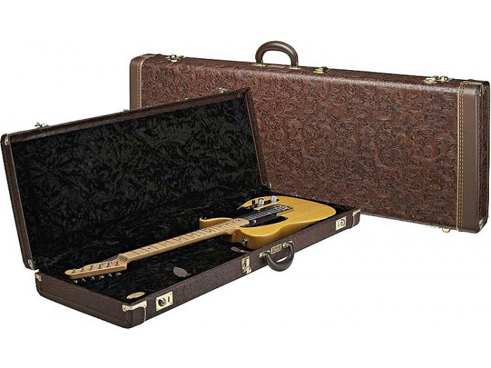 Fender Pribor Deluxe Strattele Case Brown Tooled Western