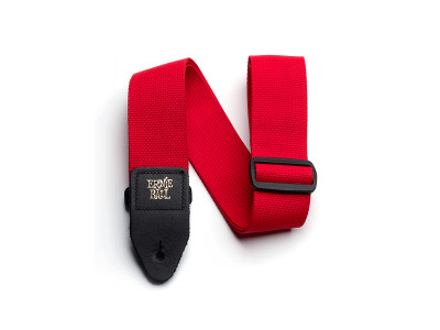 Ernie Ball P04040 POLYPRO GUITAR STRAP - BASS STRAP - RED 