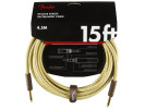Fender Deluxe Series Straight to Straight Instrument Cable - 15 foot Tweed  
