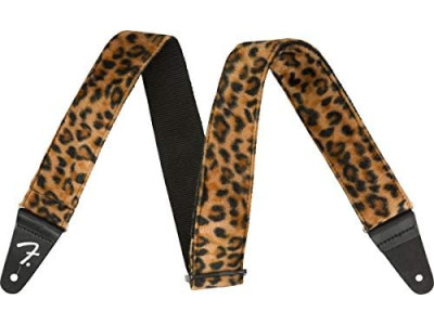 Fender PRIBOR  Wild Animal Print Guitar Strap 2In Leopard 