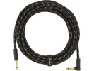 Fender Deluxe Series Tweed Instrument Cables Black Tweed 18.6 FT 