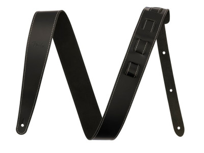 Fender PRIBOR Essentials Leather Straps Black 