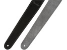 Fender PRIBOR Reversible Suede Straps Black and Gray 