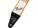 Fender PRIBOR WeighLess Monogram Straps White Brown Yellow 