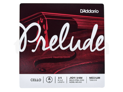 D'Addario Prelude J1011 3/4M Single String A 