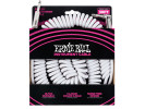 Ernie Ball P06045 Coiled Instrument Cable Straight/Angle 30ft - White 