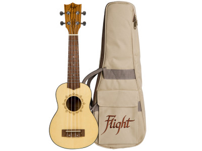 Flight DUS320 SP/ZEB Soprano Ukulele 