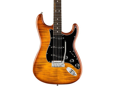 Fender Limited Edition American Ultra Stratocaster Streaked Ebony Tiger Eye SSS 