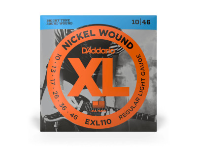 D'Addario 10-46 Regular Light Electric Guitar Strings EXL110 