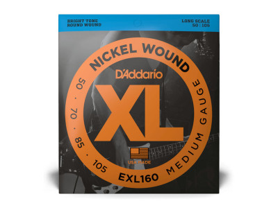 D'Addario 50-105 Medium Long Scale Bass Strings EXL160 