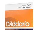 D'Addario 10-47 Extra Light Acoustic Guitar Strings EJ15 