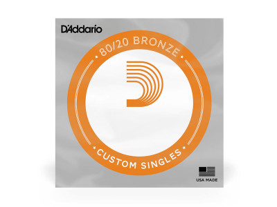 D'Addario Single 80/20 Bronze Wound 024 BW024 