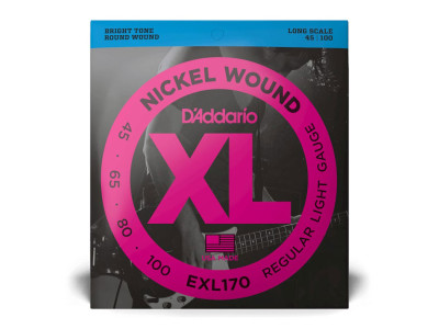 D'Addario 45-100 Regular Light Long Scale Bass Strings EXL170 