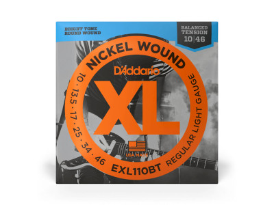 D'Addario 10-46 Regular Light Balanced Tension Electric Guitar Strings EXL110BT 