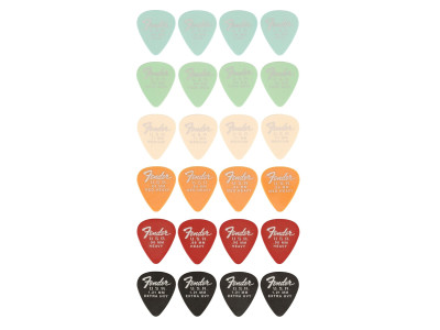 Fender Dura-Tone 351 Picks 24 Mix 