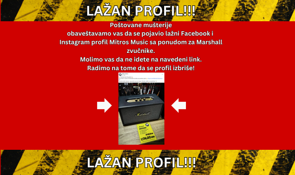 Lazni Instagram profil